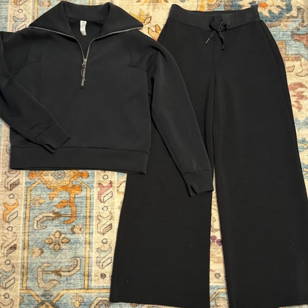 Spanx Black Air Essentials Matching Set